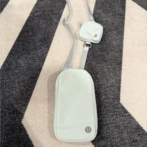 Lululemon Athletica Soft Gray Crossbody Bag